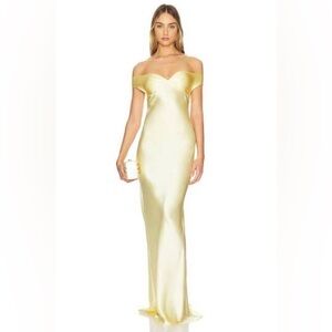 Natalie Rolt Bridget gown in lemon